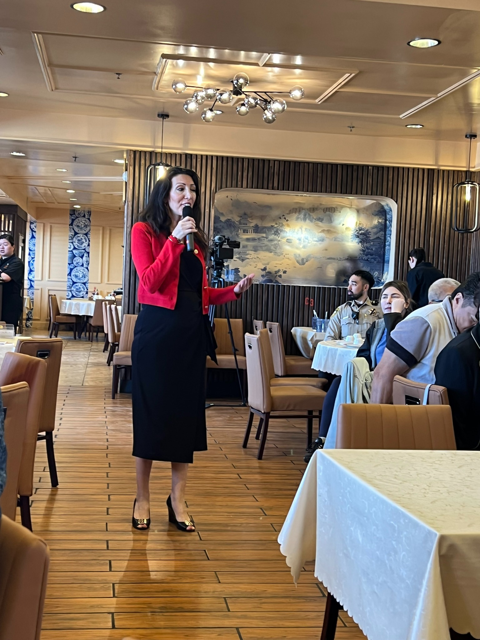 Community guest speaker at the luncheon
