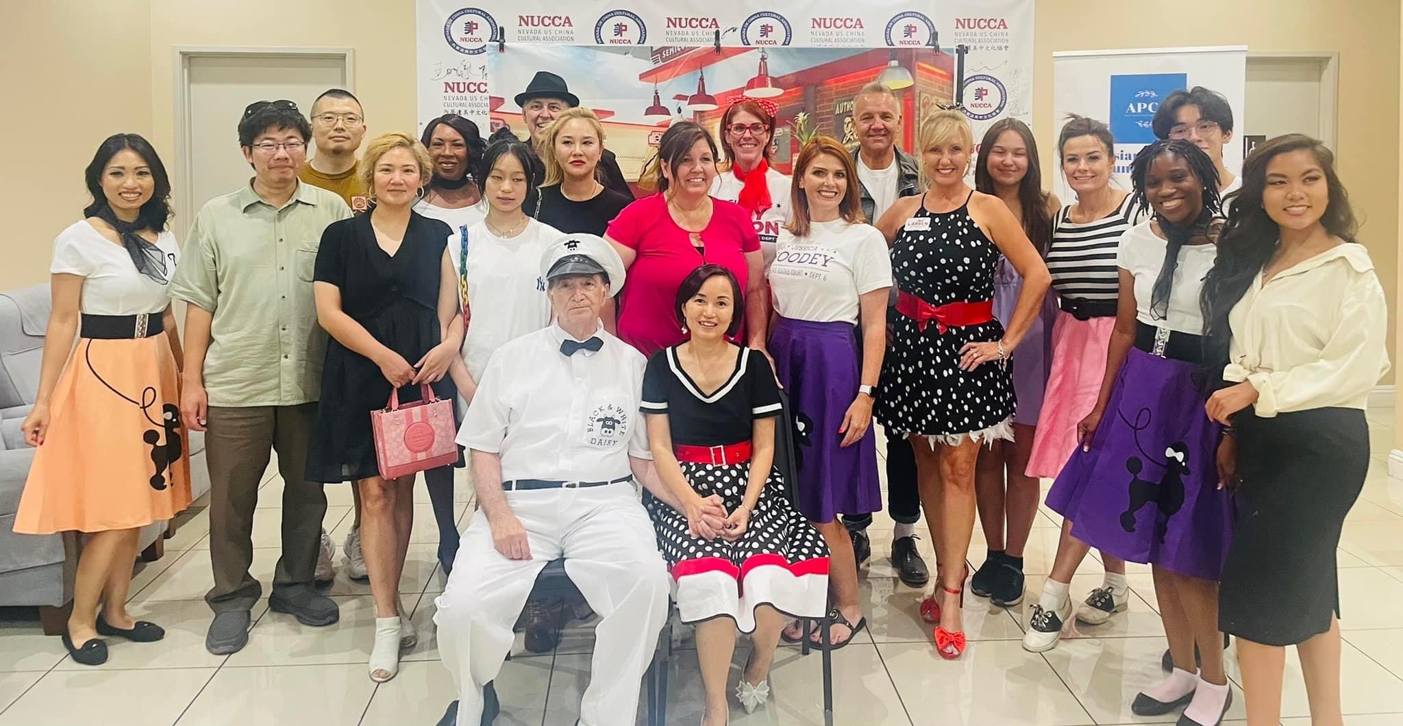 Group photograph from the education fundraiser